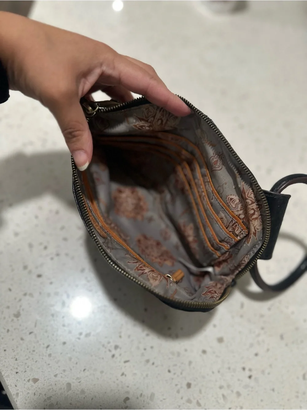 HOBO Black 100% Leather Wristlet Pouch Wallet